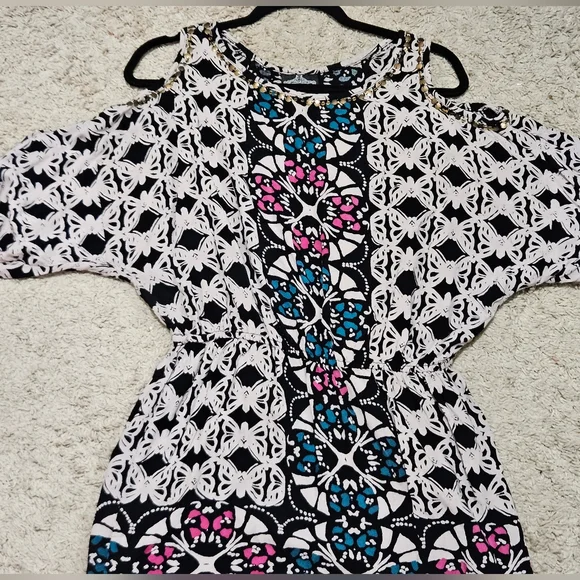 Angie boho tunic or dress L EUC - Picture 2 of 13